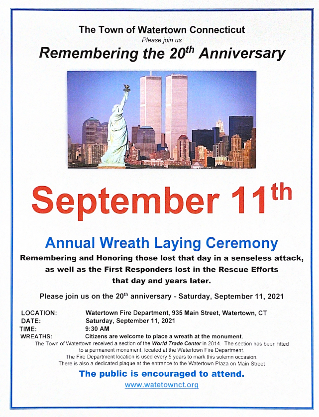 20th Anniversary of September 11th
