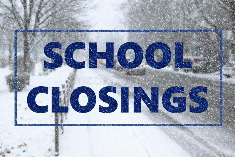 School Closings Graphic