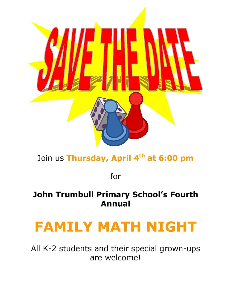 family math night save the date