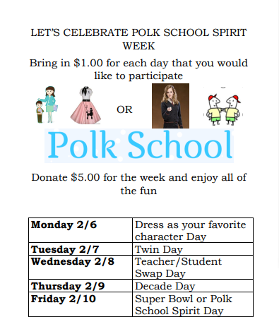 Polk School Spirit Week