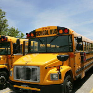 Bus in Parking lot