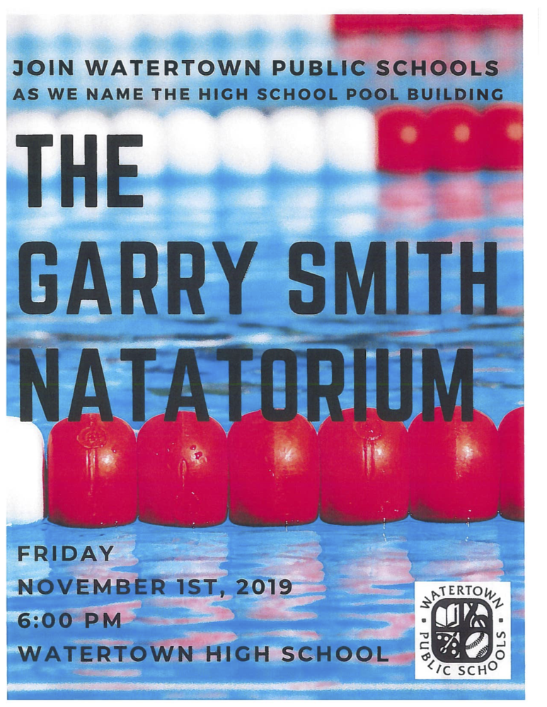 Flyer for Garry Smith Natatorium