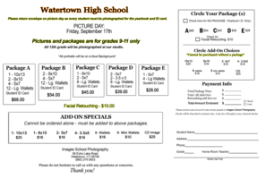 Picture Day Form - Sept. 17th