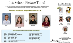 School Picture Day - Wednesday September 8th