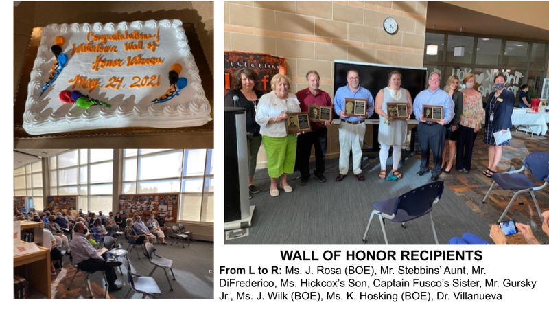 2021 Wall of Honor Recipients Watertown Public Schools